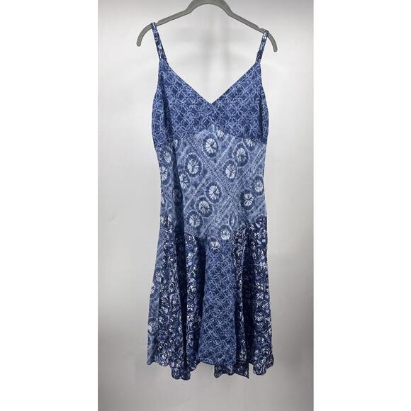 Lauren Ralph Lauren Dresses & Skirts - Lauren Ralph Lauren Patchwork 100% Linen Dress Women's 12 Mixed Print Western